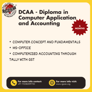 DCAA- Diploma in ComputerApplication and Accounting